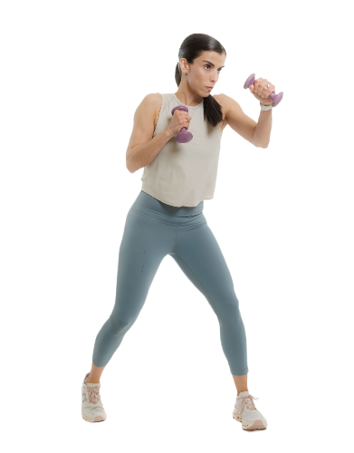 Mariela Conte entrenando
